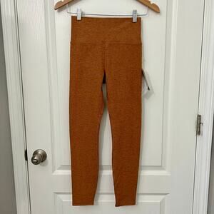 NEW Vuori Clean Elevation Leggings - Palo Santo Heather Orange/Tan - Small